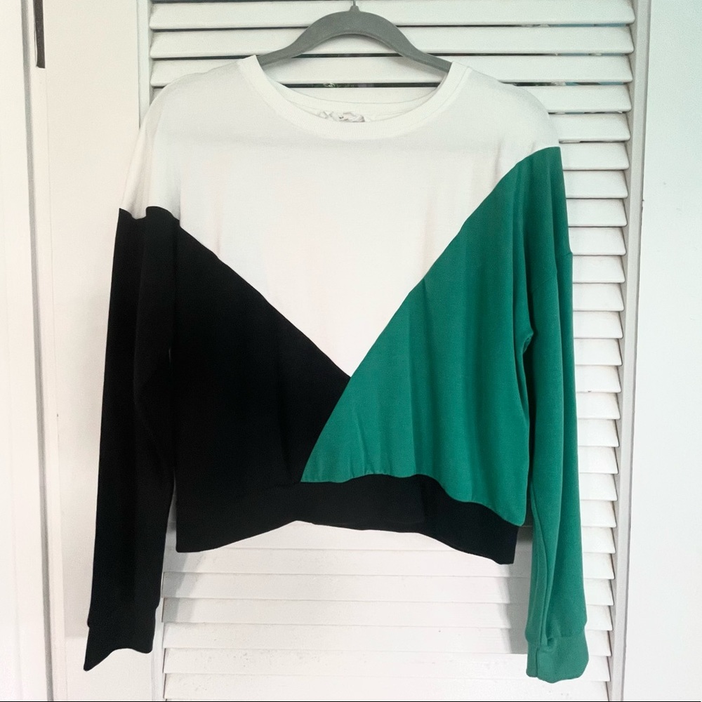 Color block sweater